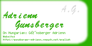 adrienn gunsberger business card